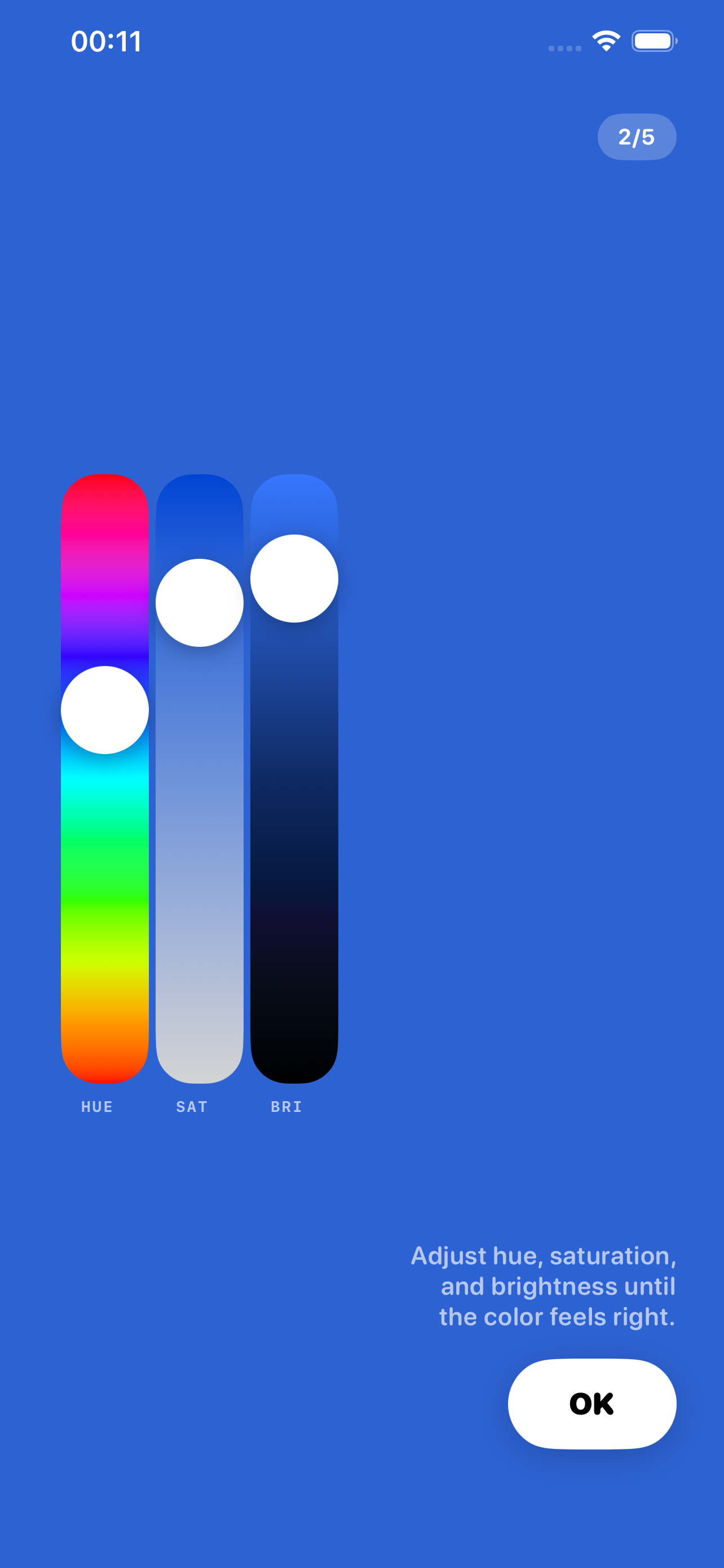 ColorSnap — Adjust HSB sliders