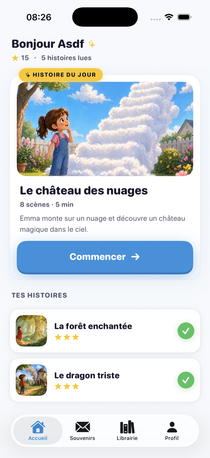 Lilou - Ecran d'accueil